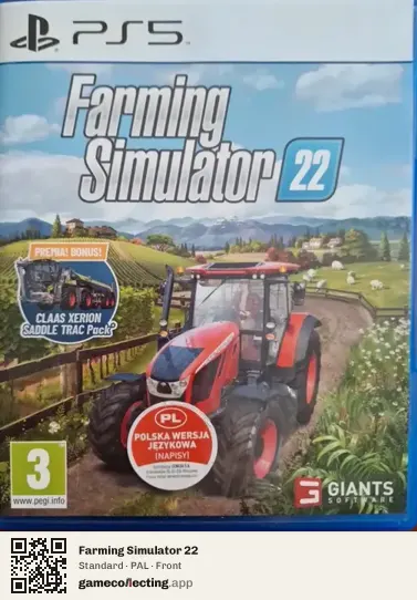 Farming Simulator 22 PlayStation 5, PAL box front