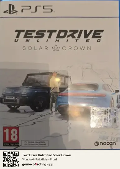 Test Drive Unlimited Solar Crown PlayStation 5, Italy box front