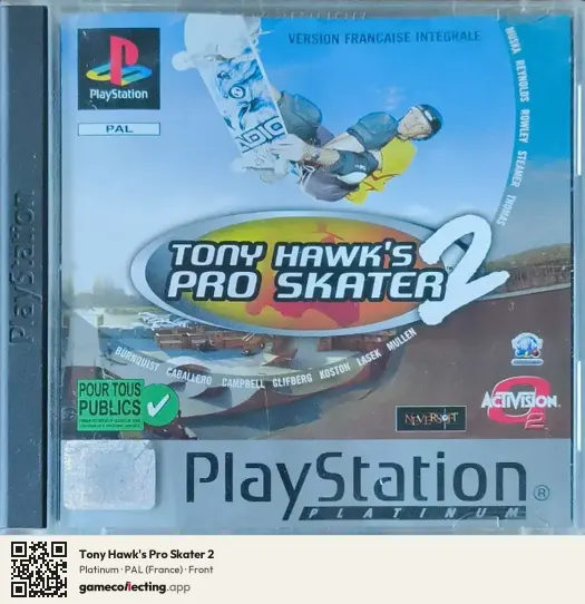 Tony Hawk's Pro Skater 2 PlayStation, France box front
