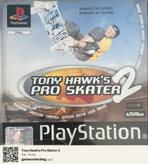 Tony Hawk's Pro Skater 2 PlayStation, PAL box front