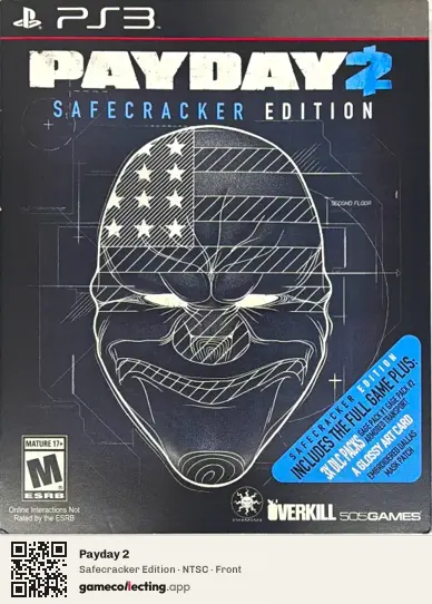 Payday 2 PlayStation 3, NTSC box front