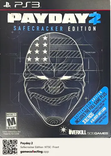 Payday 2 PlayStation 3, NTSC box front