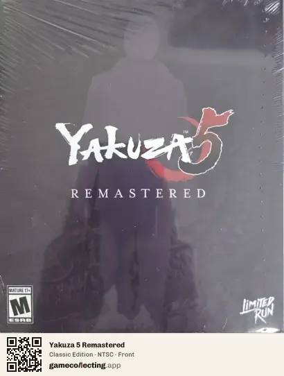 Yakuza 5 Remastered Xbox One, NTSC box front