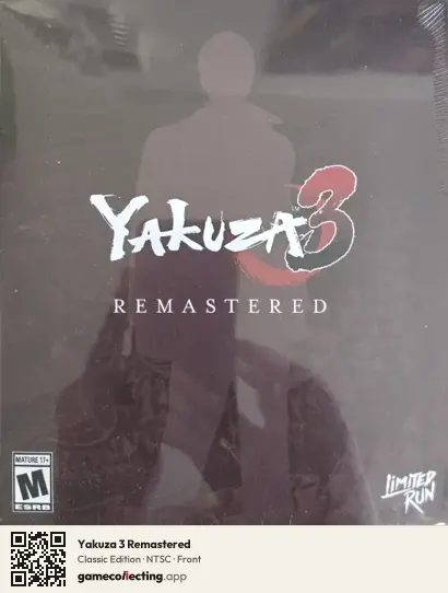 Yakuza 3 Remastered Xbox One, NTSC box front