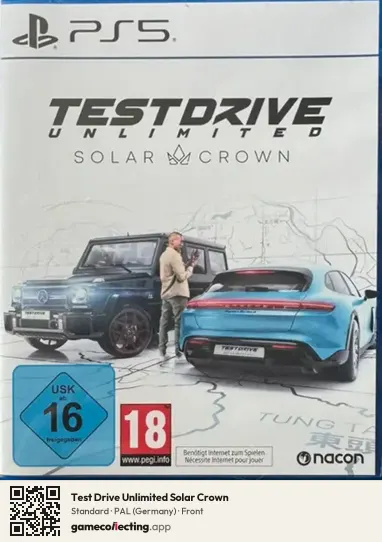 Test Drive Unlimited Solar Crown PlayStation 5, Germany box front