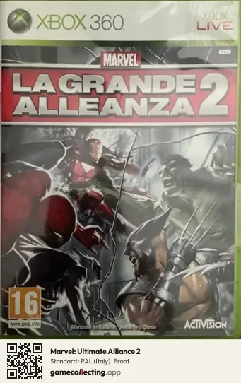 Marvel: Ultimate Alliance 2 Xbox 360, Italy box front