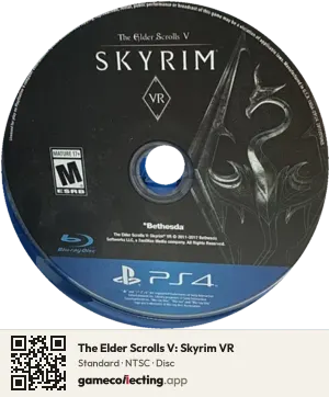 The Elder Scrolls V: Skyrim VR PlayStation 4, NTSC disc
