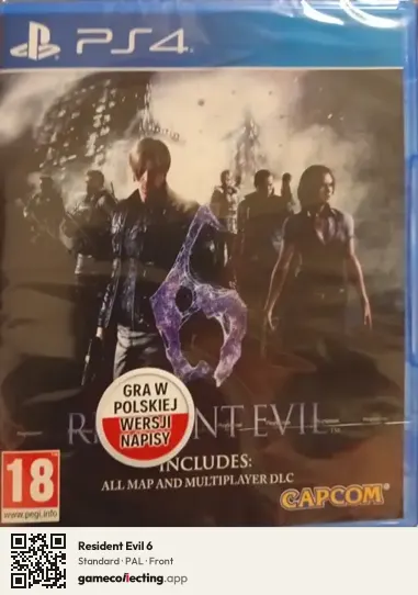 Resident Evil 6 PlayStation 4, PAL box front