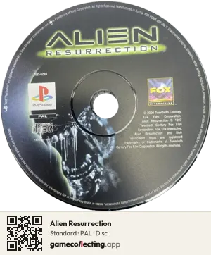 Alien Resurrection PlayStation, PAL disc