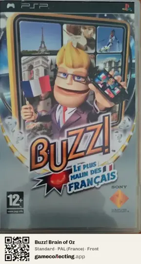 Buzz! Brain of Oz PlayStation Portable, France box front
