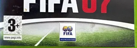 FIFA 07, the PEGI square on its front