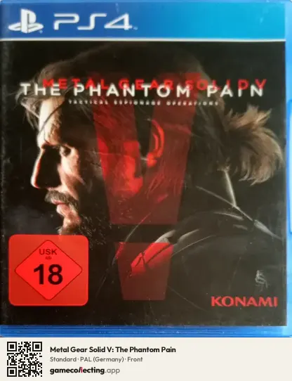 Metal Gear Solid V: The Phantom Pain PlayStation 4, Germany box front