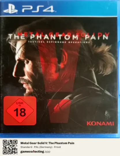 Metal Gear Solid V: The Phantom Pain PlayStation 4, Germany box front