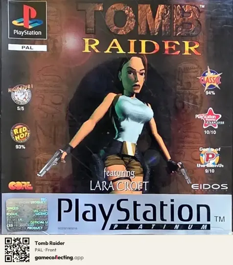 Tomb Raider PlayStation, PAL box front