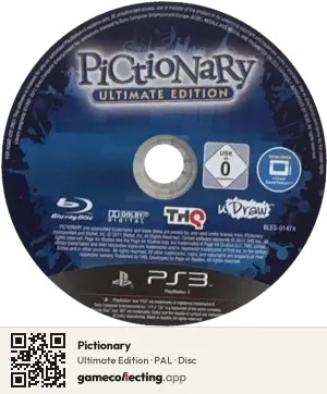 Pictionary PlayStation 3, PAL disc