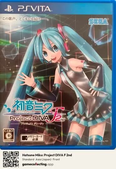 Hatsune Miku: Project DIVA F 2nd PlayStation Vita, Japan box front