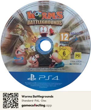 Worms Battlegrounds PlayStation 4, PAL disc