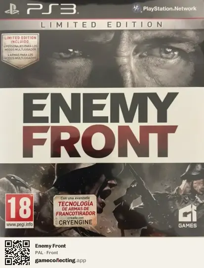 Enemy Front PlayStation 3, PAL box front