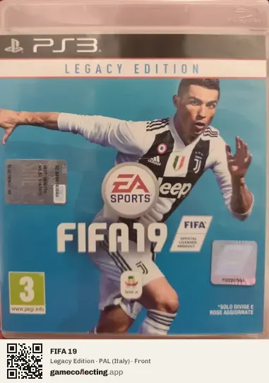FIFA 19 PlayStation 3, Italy box front