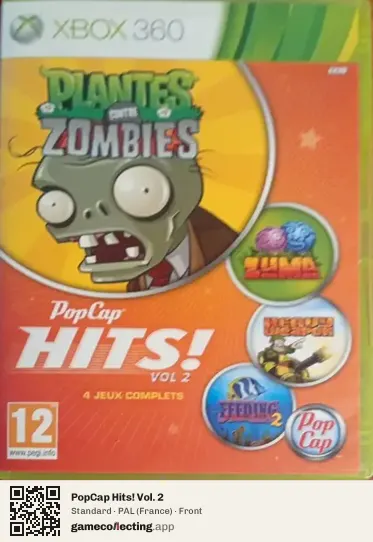 PopCap Hits! Vol. 2 Xbox 360, France box front