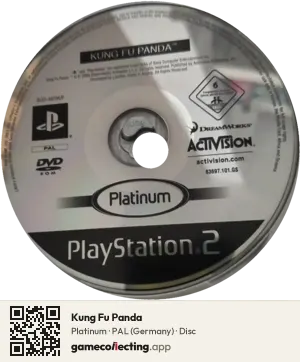 Kung Fu Panda PlayStation 2, PAL disc