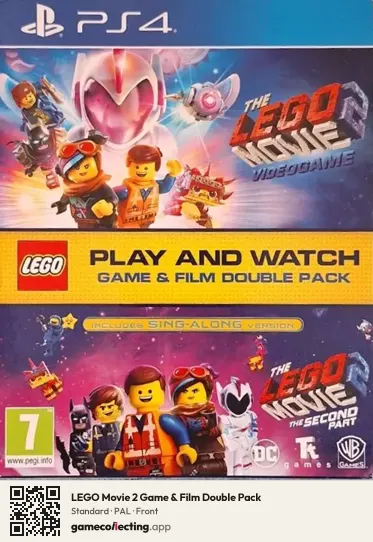 LEGO Movie 2 Game & Film Double Pack PlayStation 4, PAL box front