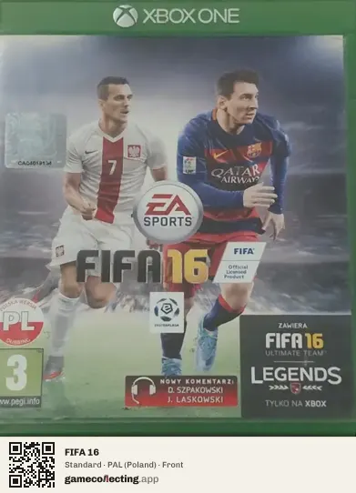 FIFA 16 Xbox One, Poland box front