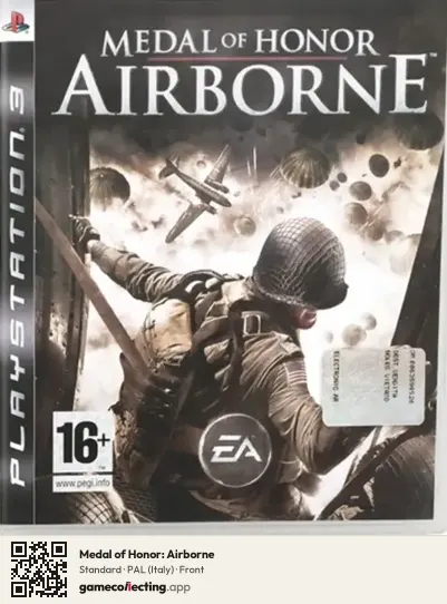 Medal of Honor: Airborne PlayStation 3, Italy box front