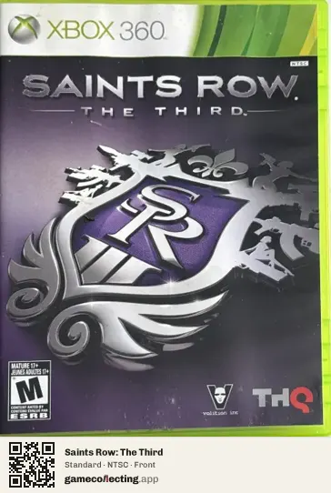 Saints Row: The Third Xbox 360, NTSC box front