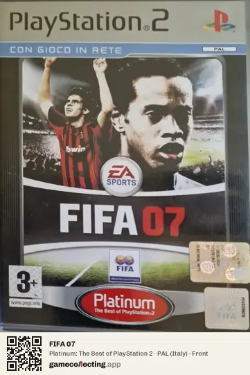 FIFA 07 PlayStation 2, Italy box front