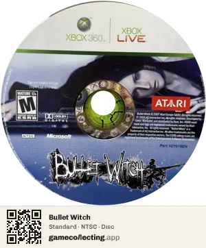 Bullet Witch Xbox 360, NTSC disc