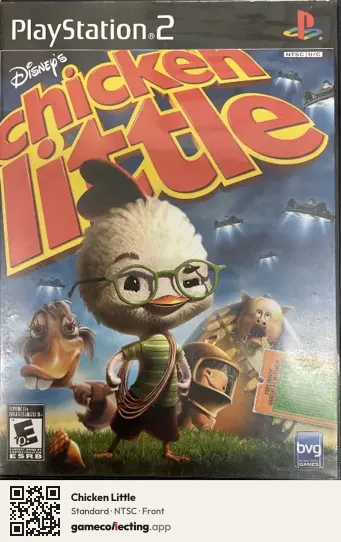 Chicken Little PlayStation 2, NTSC box front