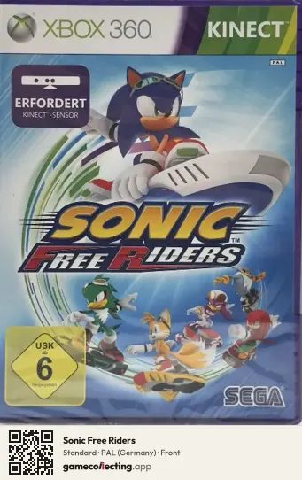 Sonic Free Riders Xbox 360, Germany box front