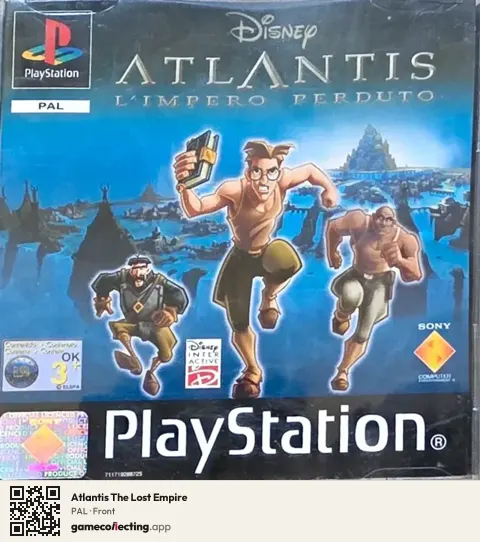 Atlantis The Lost Empire PlayStation, PAL box front