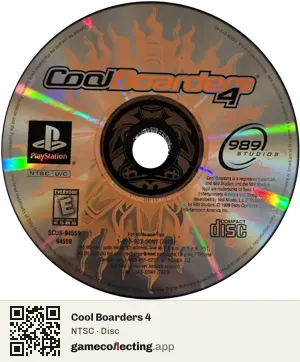 Cool Boarders 4 PlayStation, NTSC disc