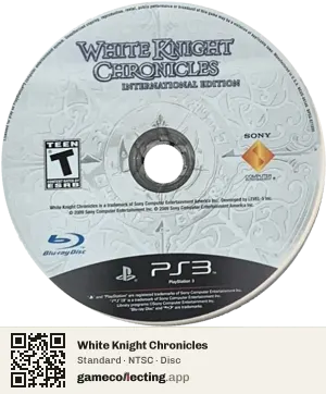 White Knight Chronicles PlayStation 3, NTSC disc