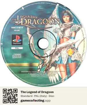 The Legend of Dragoon PlayStation, PAL disc
