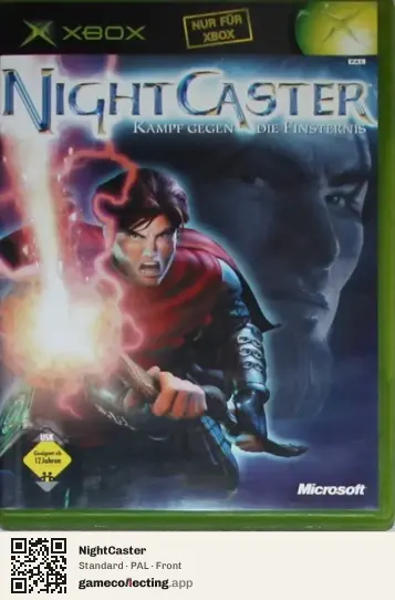 NightCaster Xbox, PAL box front
