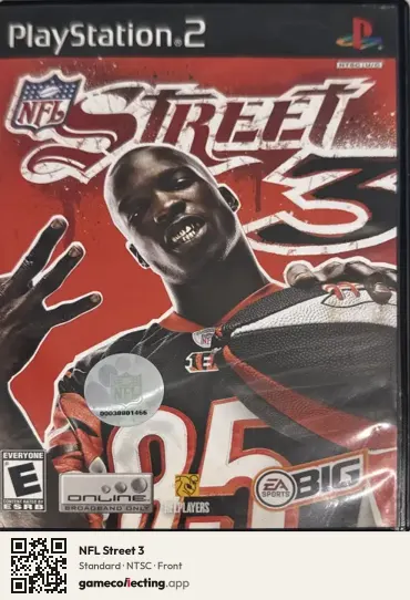 NFL Street 3 PlayStation 2, NTSC box front
