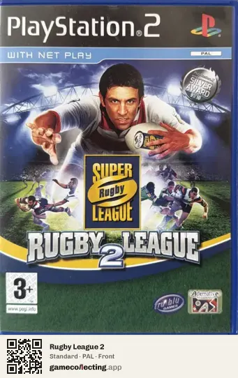 Rugby League 2 PlayStation 2, PAL box front