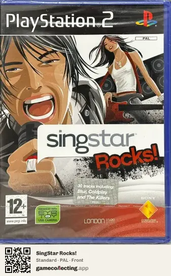 SingStar Rocks! PlayStation 2, PAL box front