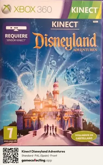 Kinect Disneyland Adventures Xbox 360, Spain box front