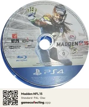 Madden NFL 15 PlayStation 4, PAL disc