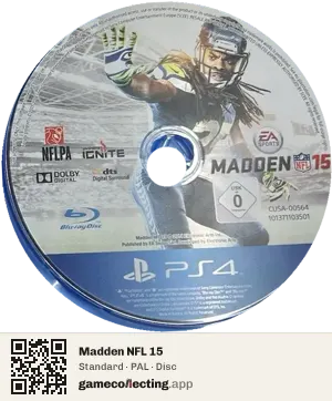 Madden NFL 15 PlayStation 4, PAL disc