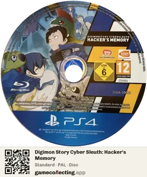 Digimon Story Cyber Sleuth: Hacker's Memory PlayStation 4, PAL disc