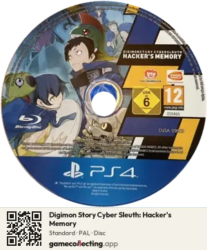 Digimon Story Cyber Sleuth: Hacker's Memory PlayStation 4, PAL disc