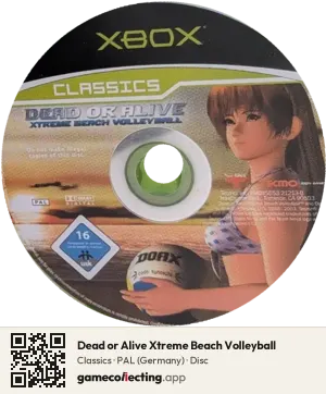 Dead or Alive Xtreme Beach Volleyball Xbox, PAL disc