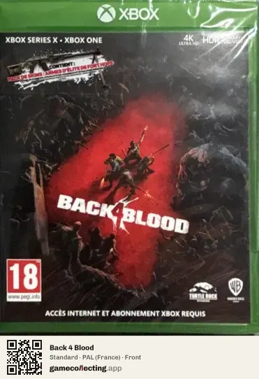 Back 4 Blood Xbox Series X, France box front