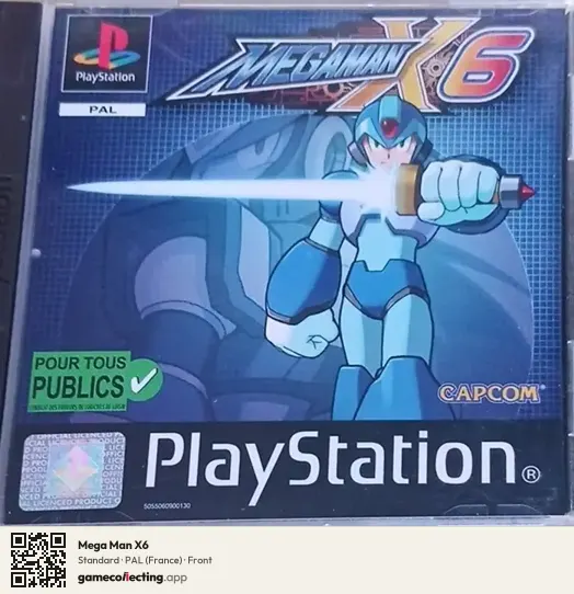 Mega Man X6 PlayStation, France box front