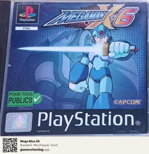 Mega Man X6 PlayStation, France box front